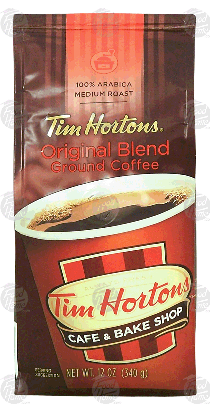 Tim Horton's  original blend ground coffee, 100% arabica, medium roast Full-Size Picture